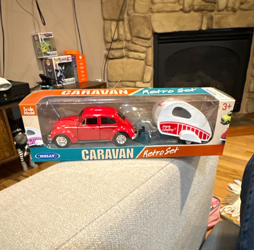 Welly caravan retro - retro, set