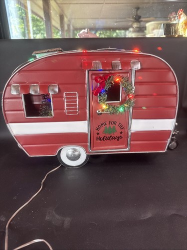 Large red white metal - metal, retro
